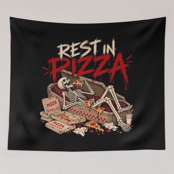 Item preview, Rest in Pizza Skeleton designed and sold by selvashop.