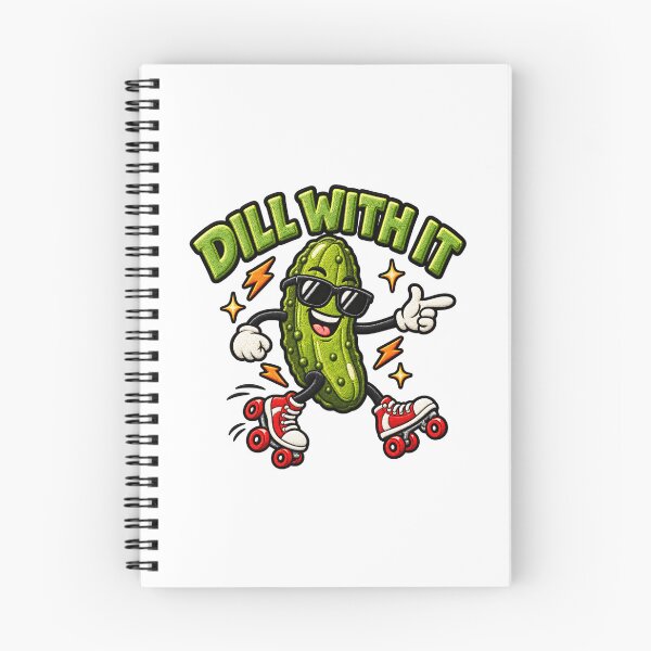 Item preview, Dill With It Funny Pickle Roller Skating Pun Design designed and sold by ArtDesignTp.