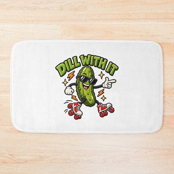 Item preview, Dill With It Funny Pickle Roller Skating Pun Design designed and sold by ArtDesignTp.