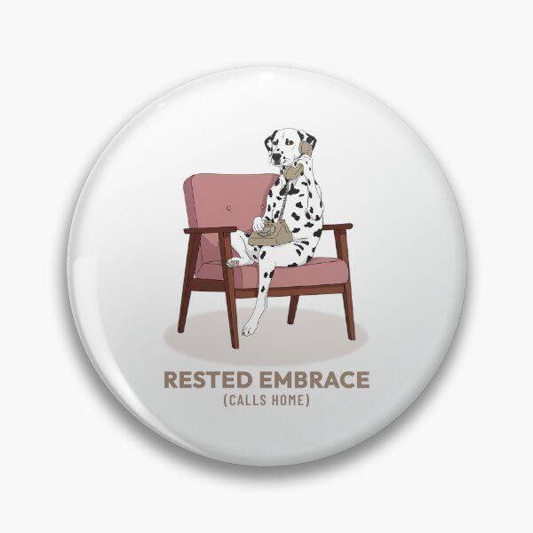 Item preview, Dalmatian Dog Talking on Landline Phone, Vintage Aesthetic designed and sold by COZY VINTAGE animal.