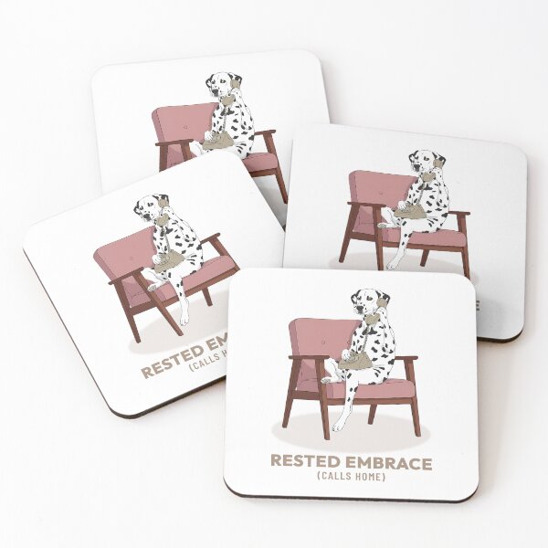 Item preview, Dalmatian Dog Talking on Landline Phone, Vintage Aesthetic designed and sold by COZY VINTAGE animal.