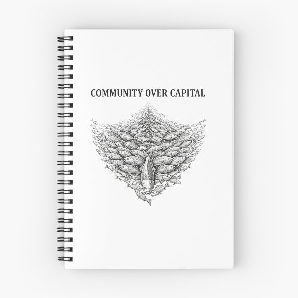 Item preview, Community Over Capital Fish Flock Solidarity Statement    designed and sold by Owcomm.