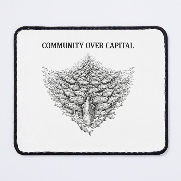 Item preview, Community Over Capital Fish Flock Solidarity Statement designed and sold by Owcomm.