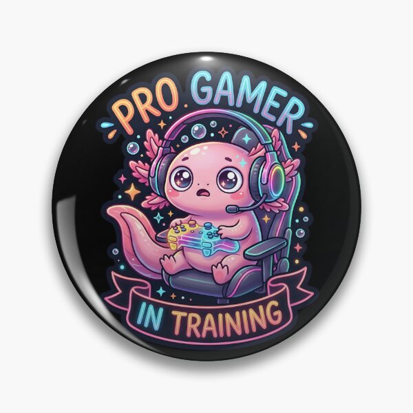 Item preview, Cute Axolotl Gaming – Pro Gamer In Training – Kawaii Gamer Girl & Boy Design designed and sold by Fuechse.
