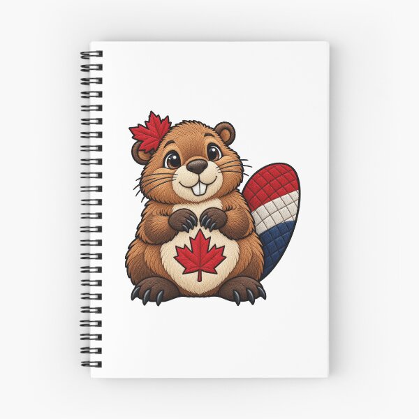Item preview, Canadian Beaver Patriotic Maple Leaf Red White Blue Tail designed and sold by ArtDesignTp.