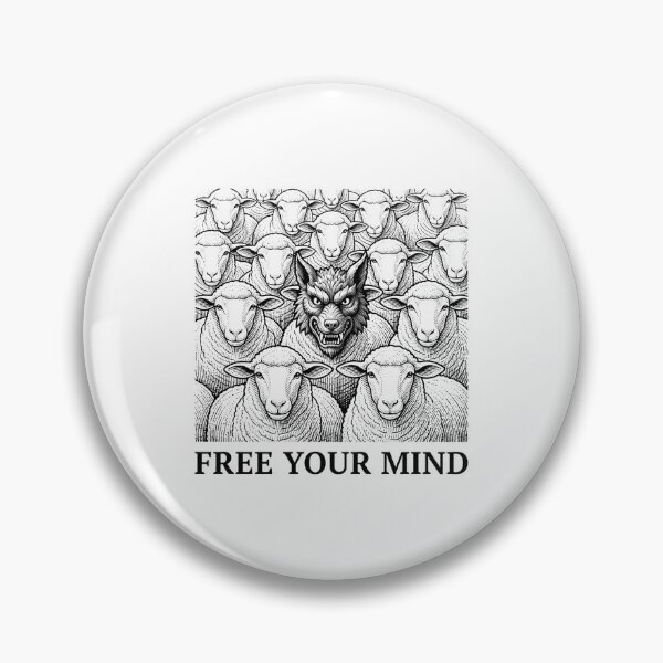 Item preview, Free Your Mind Wolf Among Sheep    designed and sold by Owcomm.