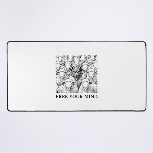 Item preview, Free Your Mind Wolf Among Sheep designed and sold by Owcomm.