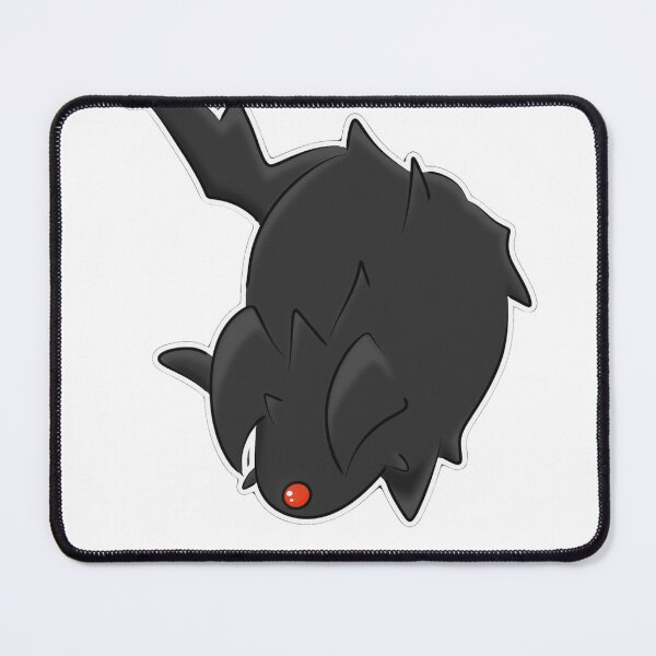 Item preview, Black Fluffy Monster Diving Yellow Fish Cartoon designed and sold by Velaoraysone.