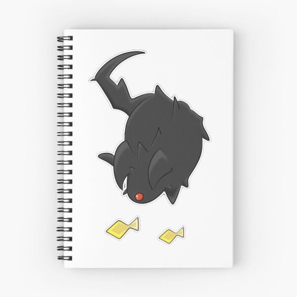Item preview, Black Fluffy Monster Diving Yellow Fish Cartoon designed and sold by Velaoraysone.