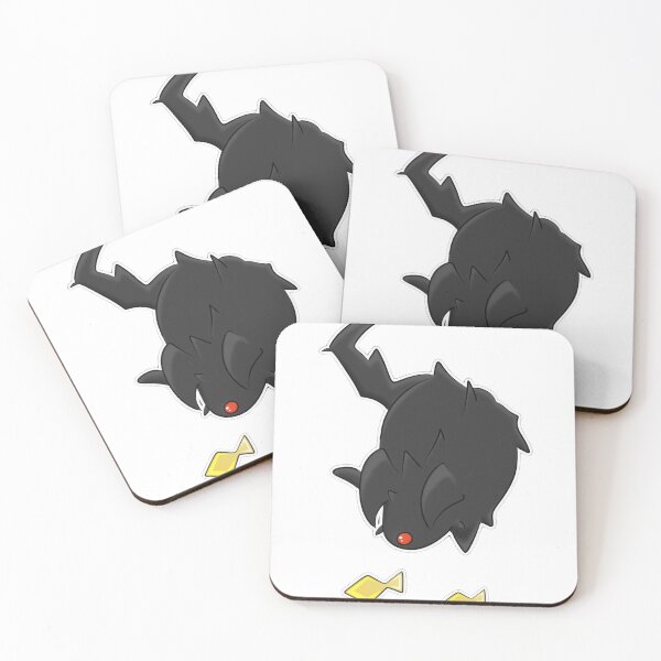 Item preview, Black Fluffy Monster Diving Yellow Fish Cartoon designed and sold by Velaoraysone.