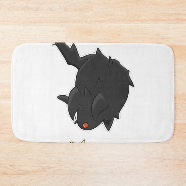 Item preview, Black Fluffy Monster Diving Yellow Fish Cartoon designed and sold by Velaoraysone.