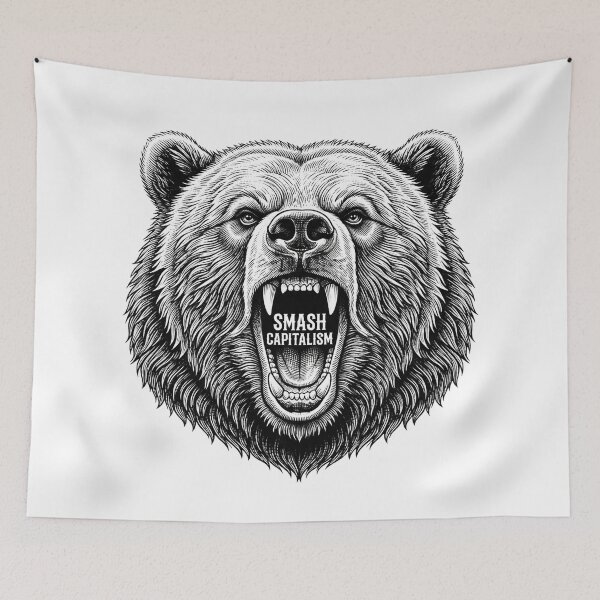 Item preview, Smash Capitalism Angry Bear Socialistic Design    designed and sold by Owcomm.