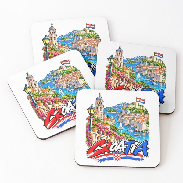 Item preview, Croatia Illustrated Adriatic Travel designed and sold by EdwinkOne.