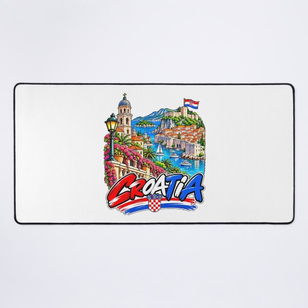 Item preview, Croatia Illustrated Adriatic Travel designed and sold by EdwinkOne.