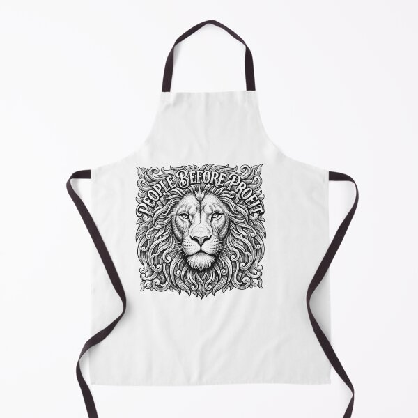 Item preview, People Before Profit Engraved Lion Protest Graphic designed and sold by Owcomm.