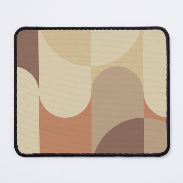 Item preview, Retro 70s Neutral Geometric Pattern Beige Brown Abstract Arches designed and sold by JRRTs.
