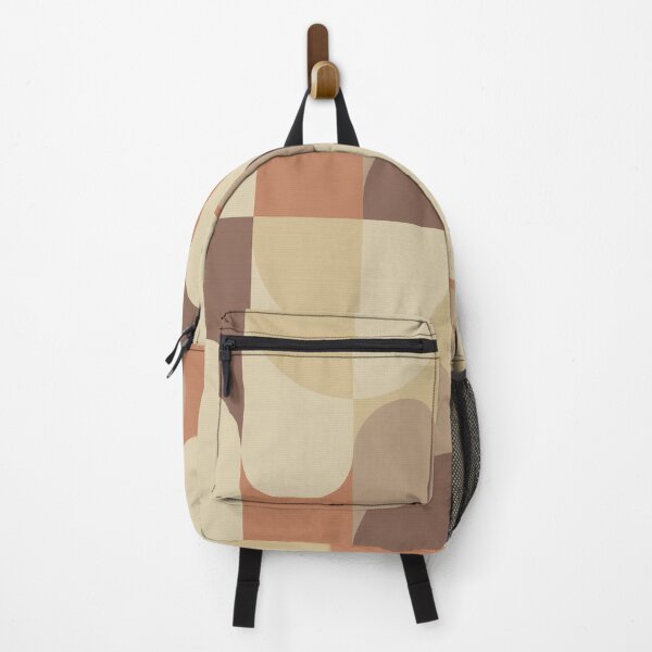 Item preview, Retro 70s Neutral Geometric Pattern Beige Brown Abstract Arches designed and sold by JRRTs.