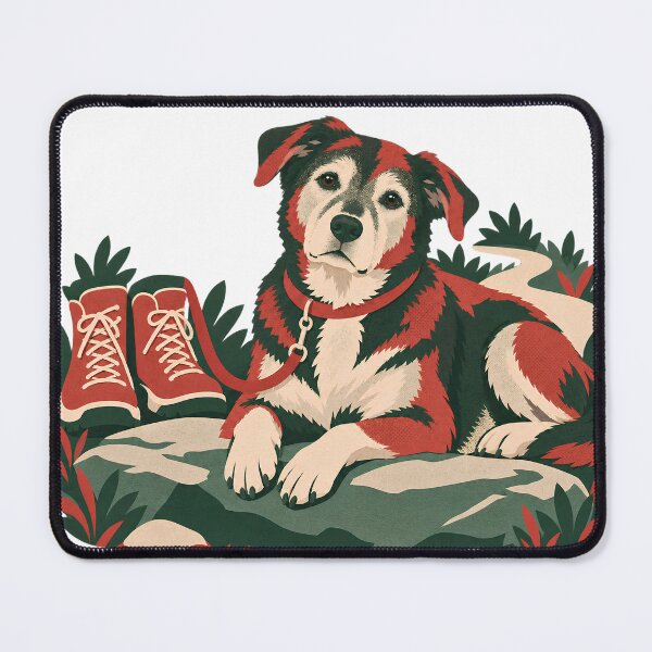 Item preview, Senior Rescue Dog Gentle Trail Walk Art designed and sold by Winakuart.