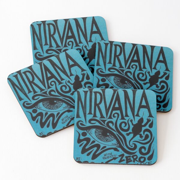 Item preview, Nirvana Original Custom Vintage Music Band Tee Unique Poster Wall Art designed and sold by Cool Robot Bro..