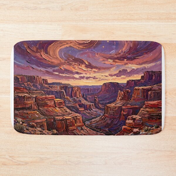 Item preview, Desert Canyon at Twilight — Copper and Violet Swirling Sky designed and sold by LunaAdventurer.