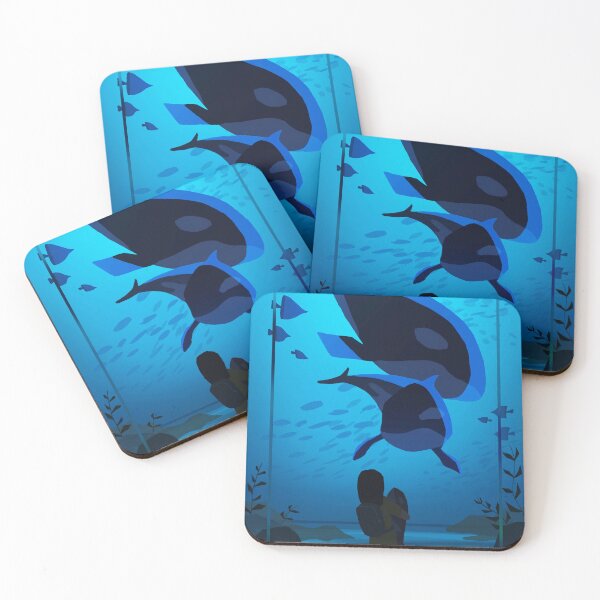 Item preview, Encounter in Blue designed and sold by Helen He Art.