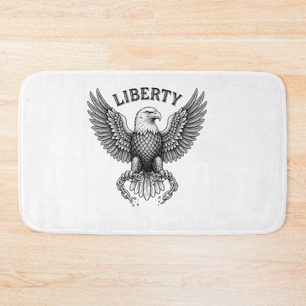 Item preview, Liberty Eagle Breaking Chains Vintage Engraving Style designed and sold by Owcomm.