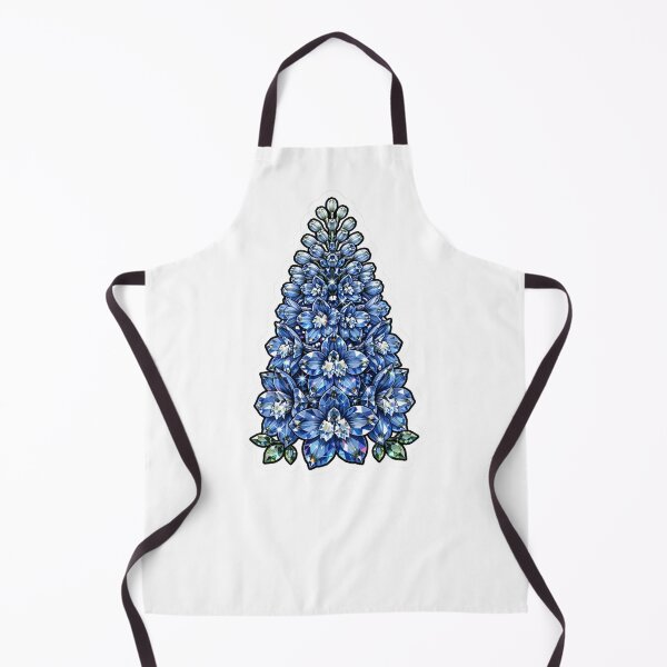 Item preview, Blue Delphinium Crystal Sticker - Sapphire Tower Flower designed and sold by FineLineBotanical .