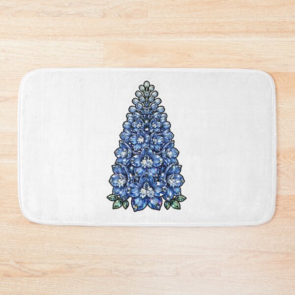 Item preview, Blue Delphinium Crystal Sticker - Sapphire Tower Flower designed and sold by FineLineBotanical .