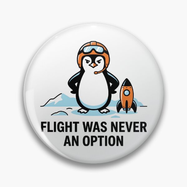Item preview, Flight Was Never An Option T-Shirt | Funny Sarcastic Graphic Humor Tee designed and sold by ImadDesignsArts.