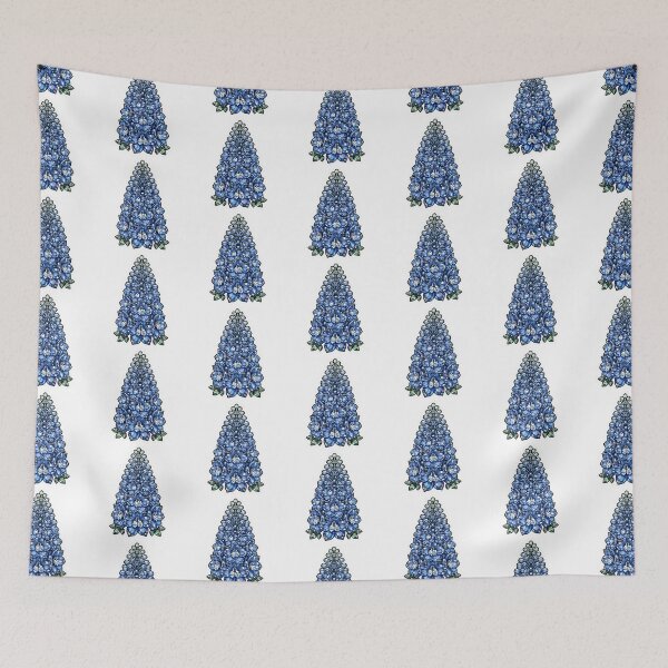 Item preview, Blue Delphinium Crystal Sticker - Sapphire Tower Flower designed and sold by FineLineBotanical .