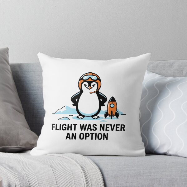 Item preview, Flight Was Never An Option T-Shirt | Funny Sarcastic Graphic Humor Tee designed and sold by ImadDesignsArts.