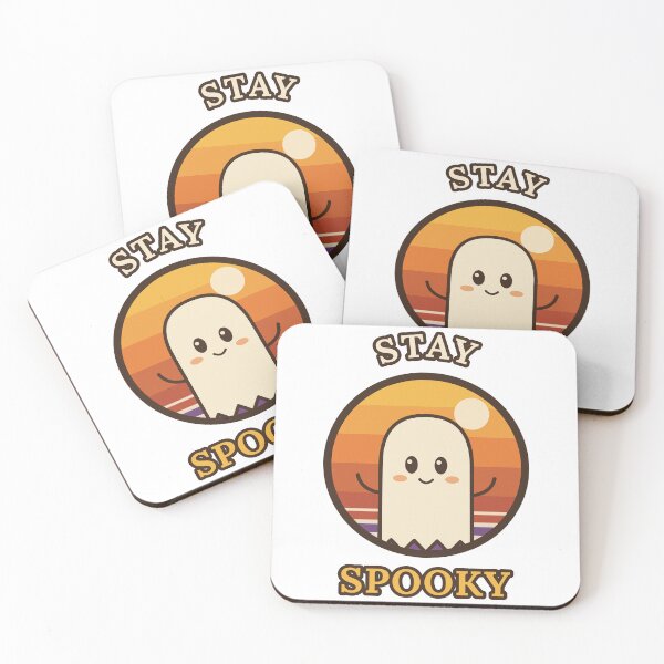 Item preview, Stay Spooky Retro Vintage Sunset Cute Ghost Halloween designed and sold by Veintos.