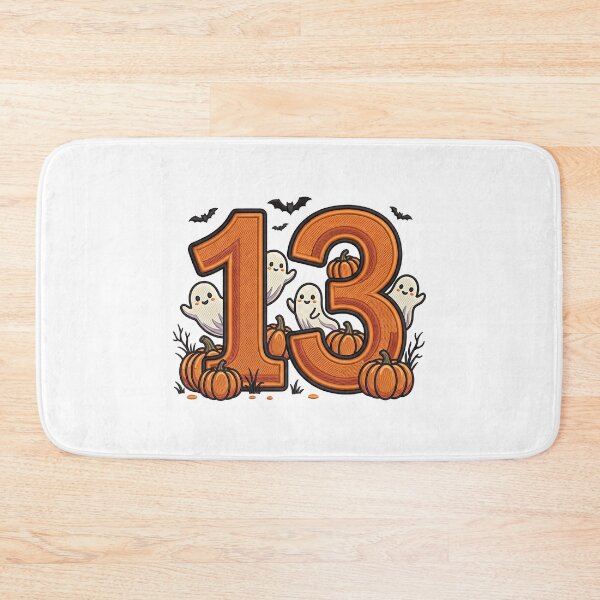 Artikelvorschau, Halloween Nummer 13 Geister Kürbisse Gruseliges Design entworfen und verkauft von ArtDesignTp.