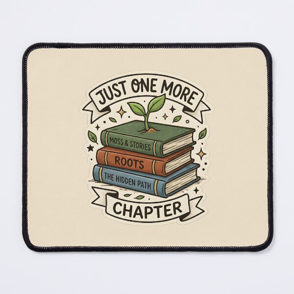 Item preview, Just One More Chapter – Cute book stack design for book lovers & BookTok designed and sold by Fuechse.