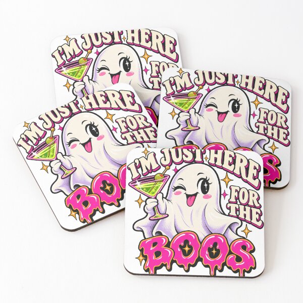 Item preview, I'm Just Here for the Boos Funny Ghost Halloween Martini Design designed and sold by MotiveStuff.