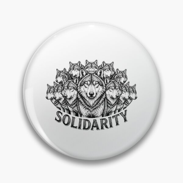 Item preview, Solidarity Wolf Pack Socialist Political Graphic designed and sold by Owcomm.