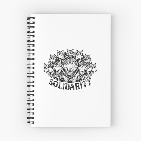 Item preview, Solidarity Wolf Pack Socialist Political Graphic designed and sold by Owcomm.