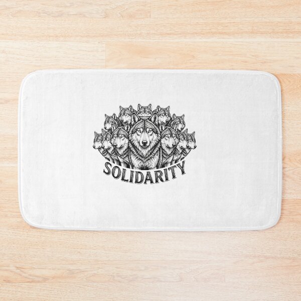Item preview, Solidarity Wolf Pack Socialist Political Graphic designed and sold by Owcomm.