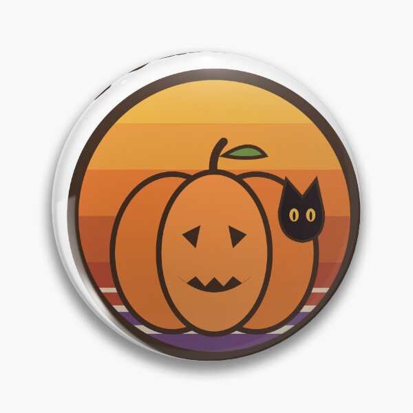 Item preview, Pumpkin Season Retro Vintage Sunset Halloween Black Cat designed and sold by Veintos.