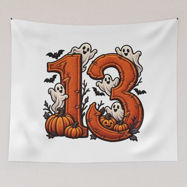 Item preview, Halloween Number 13 Ghosts Pumpkins Spooky Costume designed and sold by ArtDesignTp.
