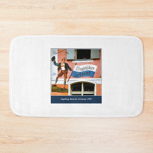 Item preview, Augsurg, Bavaria, Germany, June 12, 1959, Fresco Wall Painting, Mural designed and sold by AMacGPhilly.