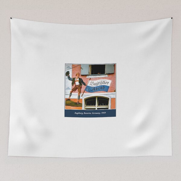 Item preview, Augsurg, Bavaria, Germany, June 12, 1959, Fresco Wall Painting, Mural designed and sold by AMacGPhilly.
