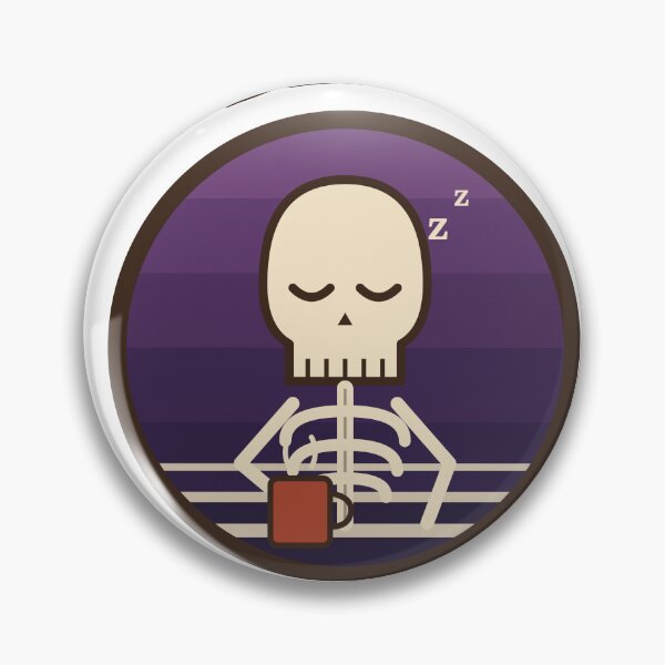 Item preview, Dead Tired Retro Skeleton Coffee Funny Halloween designed and sold by Veintos.