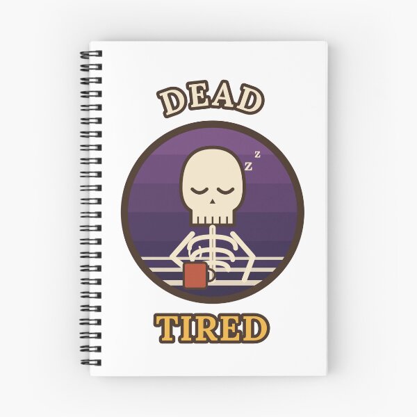 Item preview, Dead Tired Retro Skeleton Coffee Funny Halloween designed and sold by Veintos.