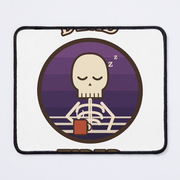 Item preview, Dead Tired Retro Skeleton Coffee Funny Halloween designed and sold by Veintos.
