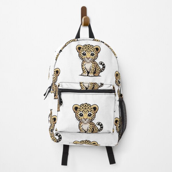 Item preview, cute leopard cub face cartoon animal illustration for kids designed and sold by DariaOltes.