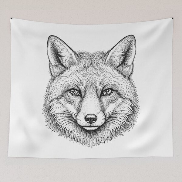 Item preview, Class War Fox Anticapitalist Socialist Graphic    designed and sold by Owcomm.