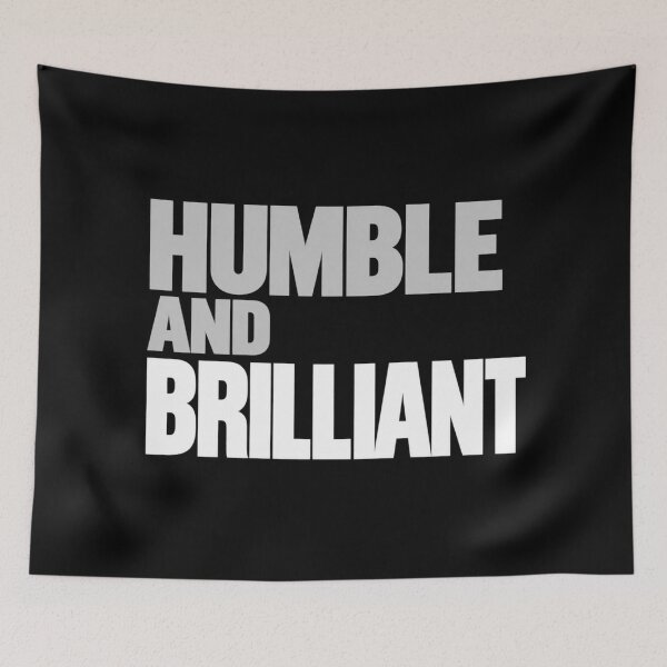 Item preview, Humble and Brilliant Funny Ironic Modest Genius Humor T-Shirt designed and sold by Trendably.