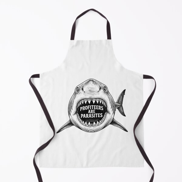 Item preview, Profiteers Are Parasites Shark Engraving designed and sold by Owcomm.