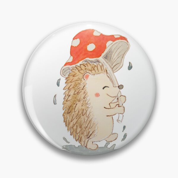 Item preview, Cute Hedgehog and Mushroom Cartoon Animals designed and sold by Designs by Sara Felton.